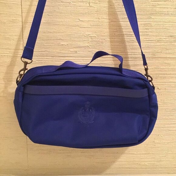 Vintage Liz Claiborne Accessories Blue Shoulder Bag - Picture 1 of 9